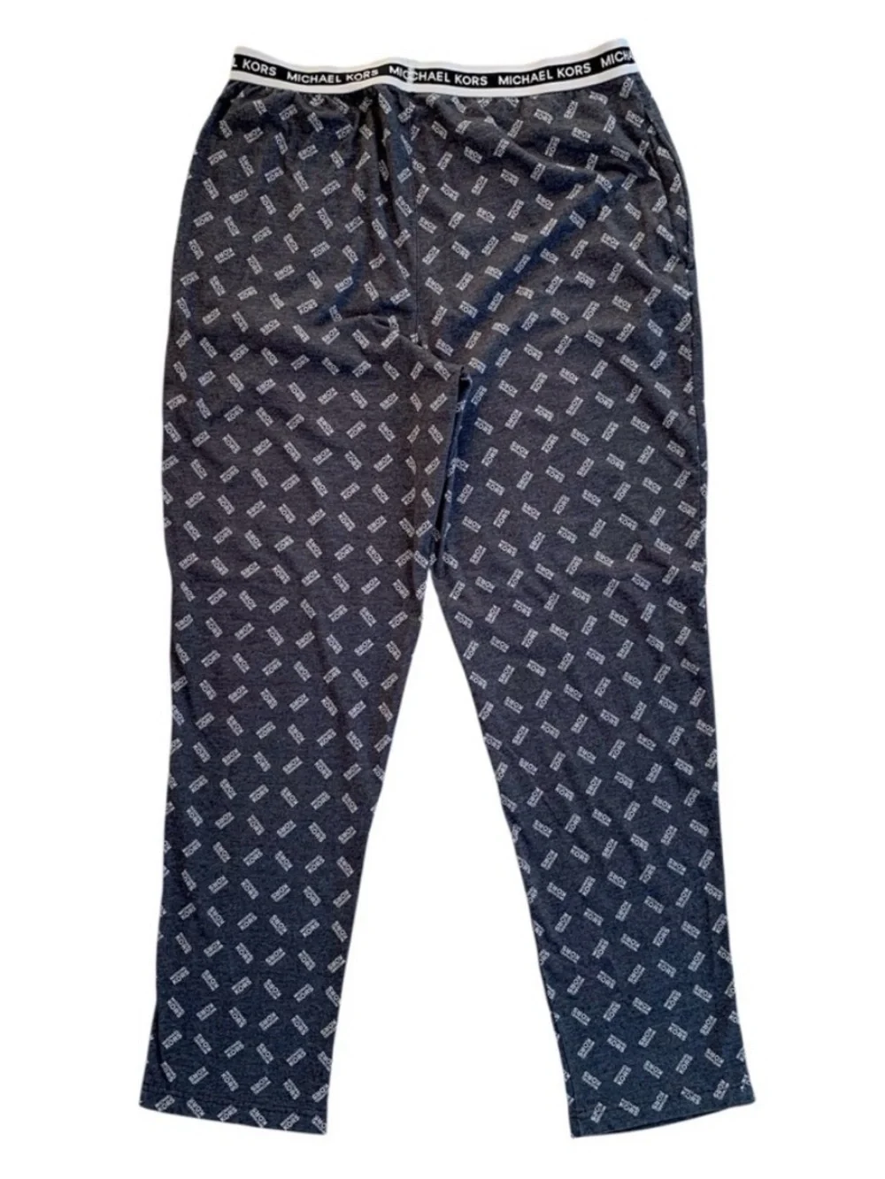 Michael Kors Pajama Gray and Off-White Pajama Lounge Pants ~ Men’s Large